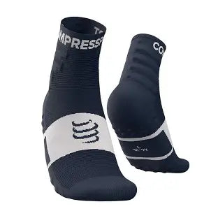 Compressport RUN TRAINING 3D DOTS SOCKS Bleu foncé