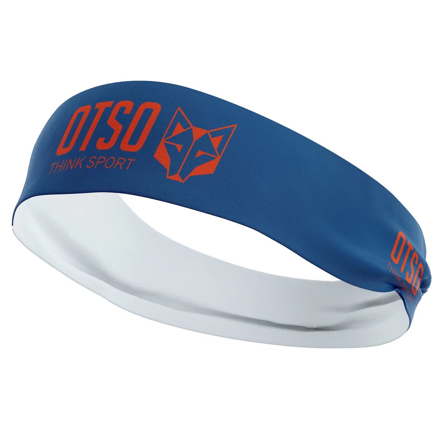 Serre-tête OTSO Sport bleu marine/orange fluo 10 cm OTSO