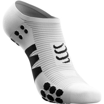 Compressport No Show Socks - white/black