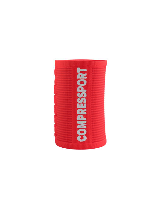 Compressport Sweatbands 3D.Dots - Fluo Red/White
