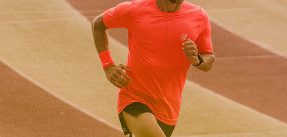 Compressport Sweatbands 3D.Dots - Fluo Red/White