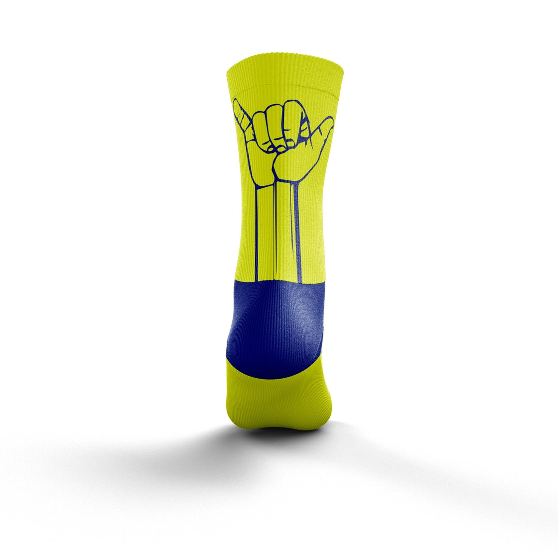 Chaussettes Multisport Medium Cut - Flooow jaune fluo & bleu électrique OTSO