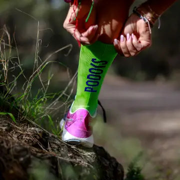 Chaussette de Running Haute Vert PODOKS