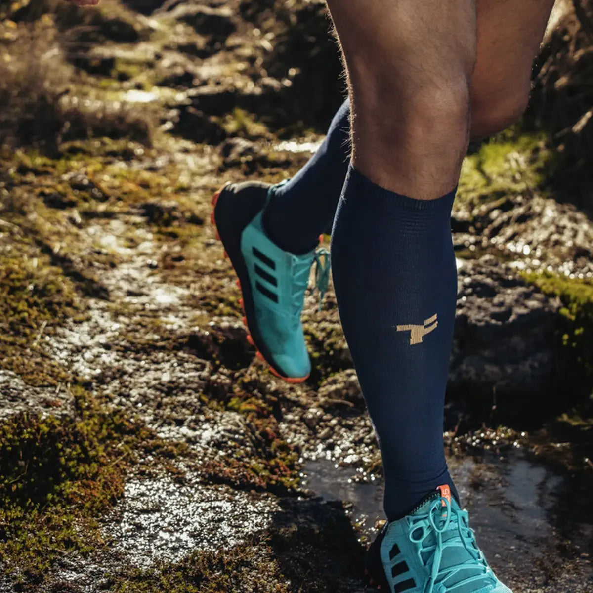 Chaussettes longues Boost Navy FYKE