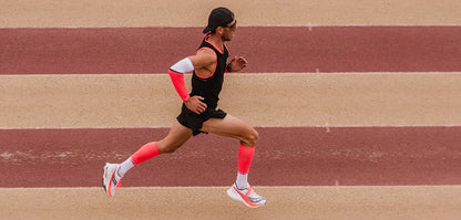 Compressport Manchons de compression / Armforce Ultralight - Bleu leger /Denim/Blanc réfléchissant