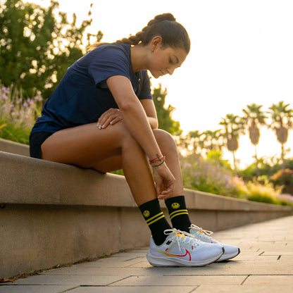 HAPPY RUN BLACK - RUN ULTRALIGHT SOCKS  SPORKS