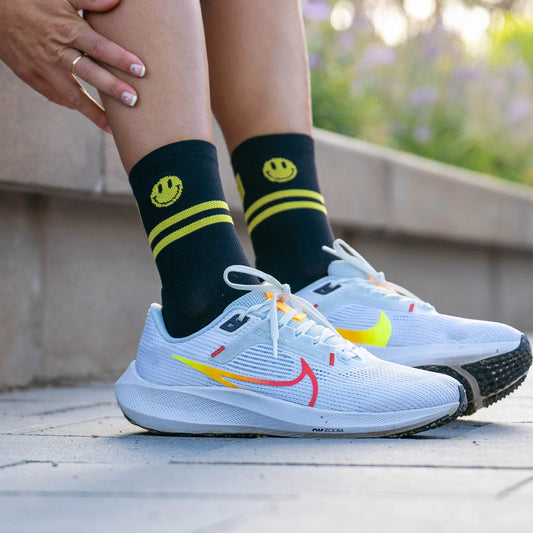 HAPPY RUN BLACK - RUN ULTRALIGHT SOCKS  SPORKS