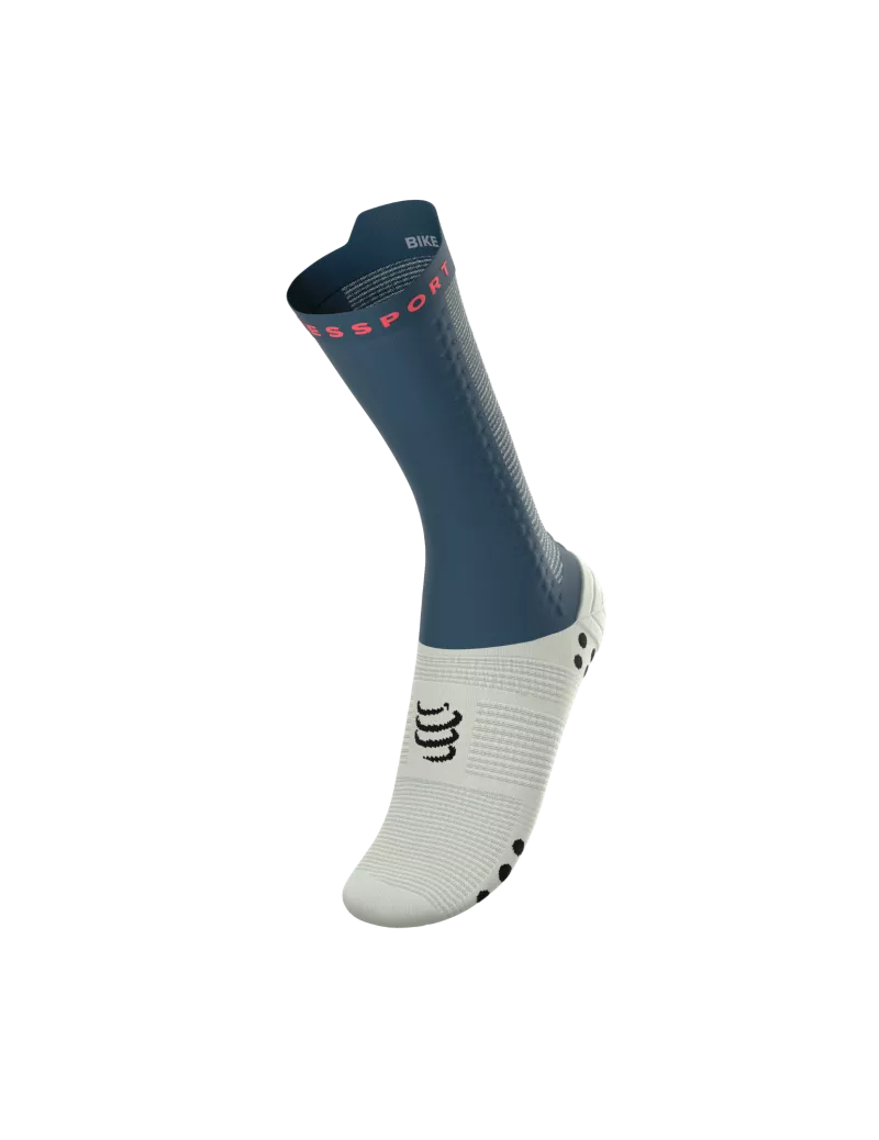 Compressport Bike PRO RACING SOCKS V4.0 Beu/vert aqua/ fluo red