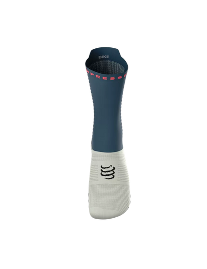 Compressport Bike PRO RACING SOCKS V4.0 Beu/vert aqua/ fluo red
