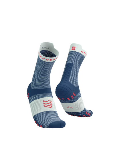 PRO RACING SOCKS V4.0 RUN HIGH   BLUES/SUGAR