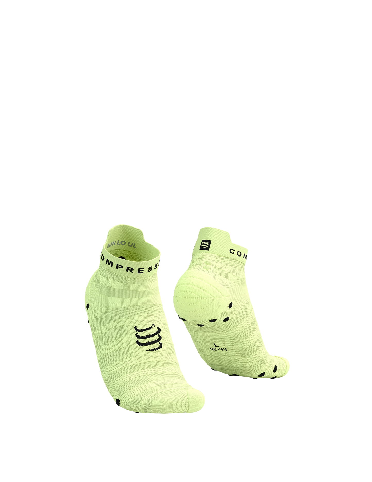 Compressport Pro Racing Socks v4.0 Ultralight Run Low - Lime Black