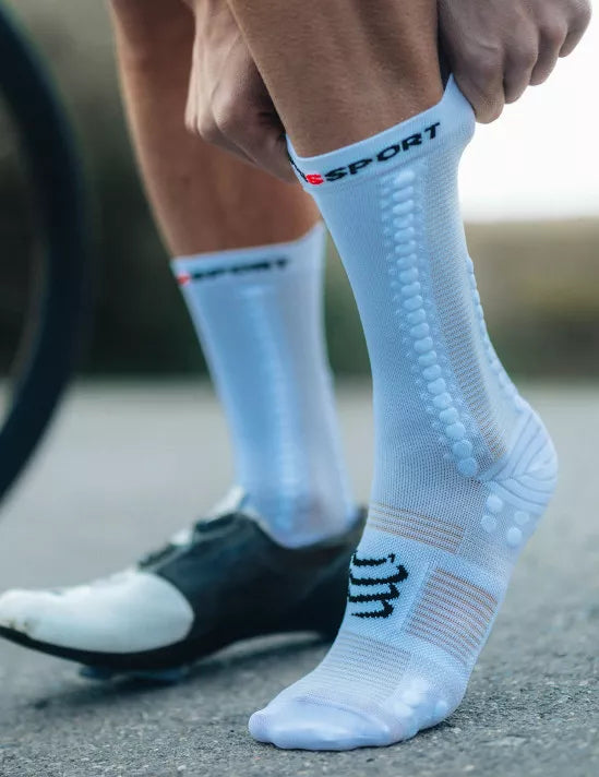 PRO RACING SOCKS V4.0 BIKE WHITE/BLACK