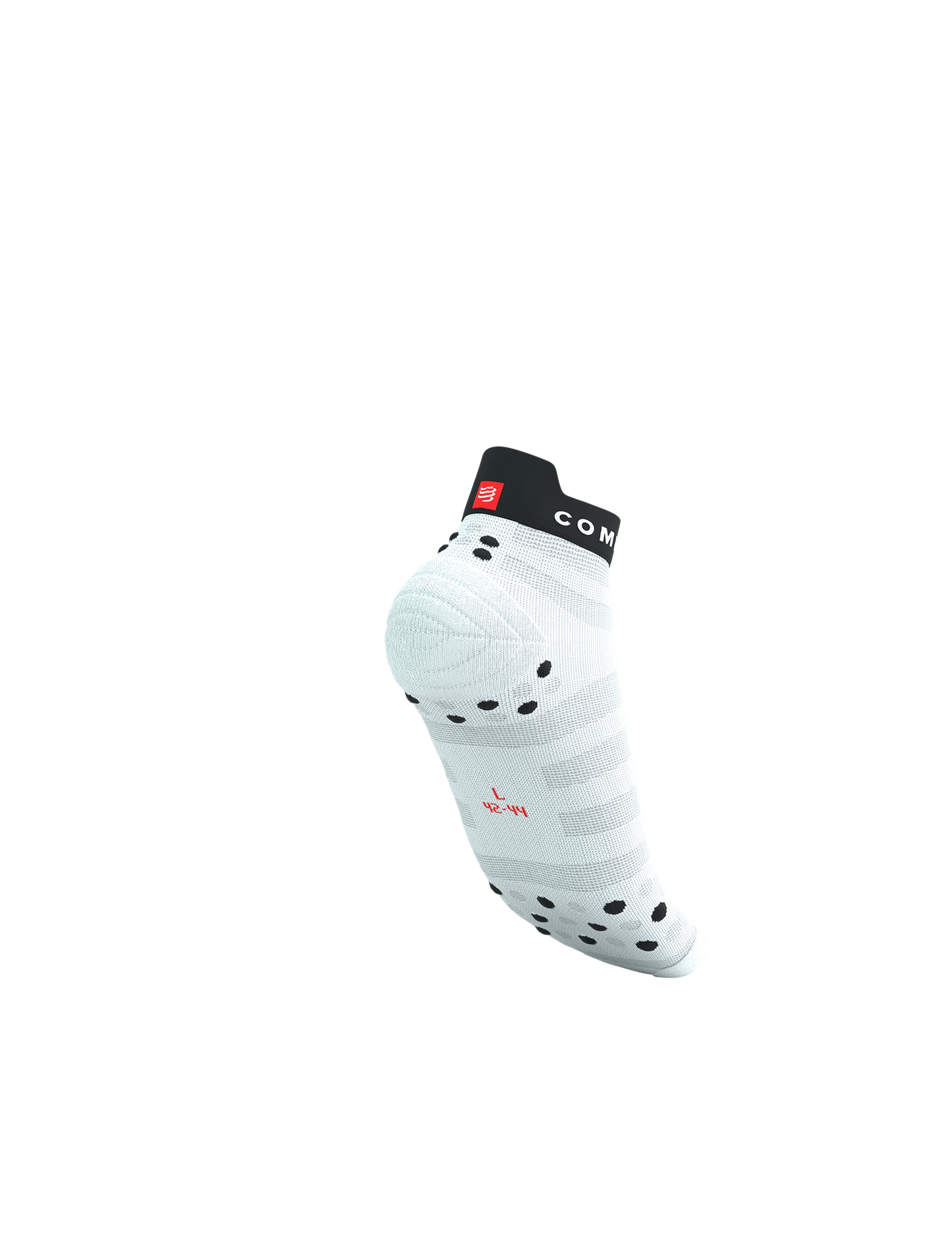 Compressport PRO RACING SOCKS V4.0 ULTRALIGHT RUN LOW WHITE/FLUO RED/BLACK