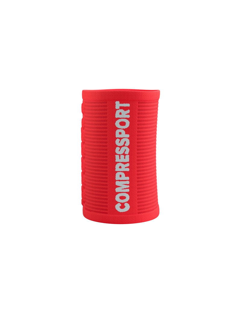 Compressport Sweatbands 3D.Dots - Fluo Red/White