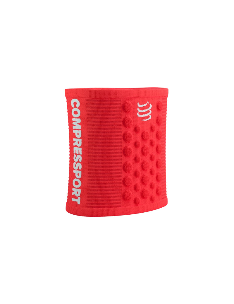 Compressport Sweatbands 3D.Dots - Fluo Red/White