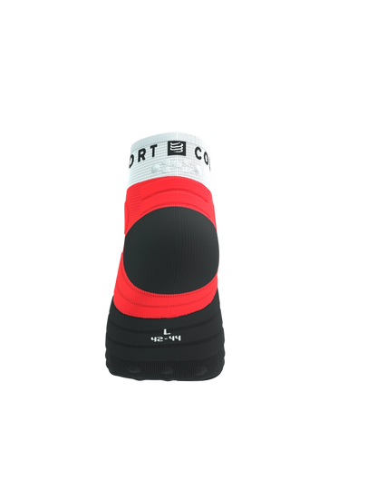 Ultra Trail Low Socks - Fluo Red/White  low-cut ultra trail running socks